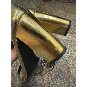 Madden Girl Women's Beella Heeled‎ Sandal Gold 6 NEW thumbnail 3