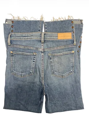 7 For All Mankind Luxe Vintage Slim Kick Stud Ankle Jean 27 thumbnail 5