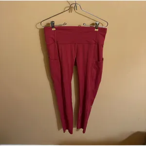Lululemon Fast & Free 7/8 Nulux 25” Leggings in Violet Red thumbnail 4