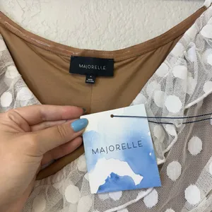 NWT Majorelle Bandit Off the Shoulder Mini Dress White Medium thumbnail 7