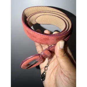 Hush Puppies Red Genuine Leather Belt - Dog Charm -‎ Women's Size XL thumbnail 4