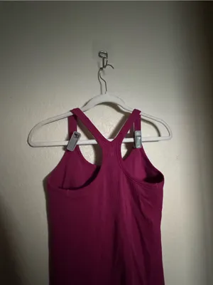 Lululemon Ebb to Street Tank Sz 8 Berry Magenta thumbnail 4