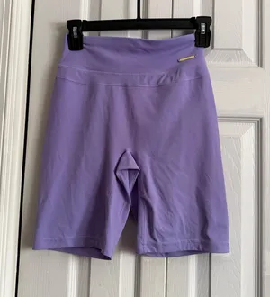 Gymshark x Whitney Simmons lilac purple Biker Shorts thumbnail 4