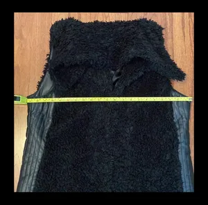 Jackets & Coats Faux Fur Vegan Leather Vest- size large thumbnail 10