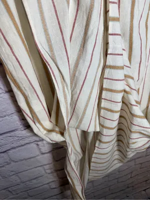 Madewell Twist-Front Sarong Midi Skirt‎ in Stripe women’s size 10 thumbnail 5