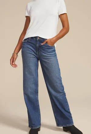 edgely™ dark high rise wide leg jean Size: 4 regular thumbnail 1