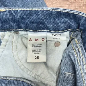 AMO Twist‎ Skinny in 70's Blue Size size 25 thumbnail 7