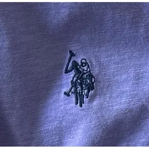 U.S. Polo Assn. Women's Crew Neck T-Shirt Purple Striped Collar Size XXL NWT thumbnail 2