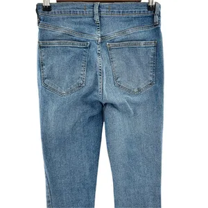 Free People Distressed Light Wash High Rise Stretch Skinny Jeans 26 S Short thumbnail 9