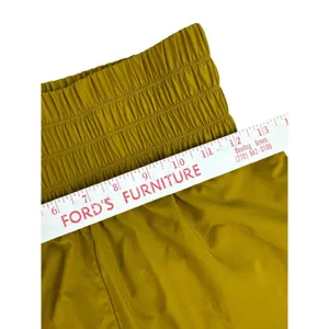 Nike One‎ Women's Small Mustard Yellow Dri-Fit Ultra High Waisted 3" Shorts thumbnail 6