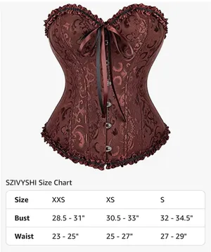 Women's brown corset bustier top Size XS thumbnail 5