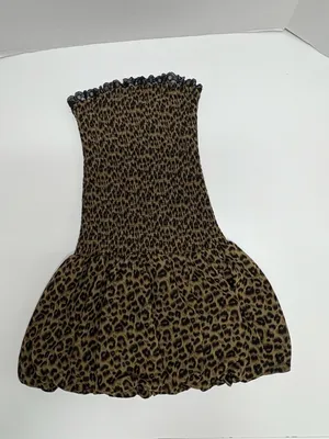 Sky to Moon Leopard Print‎ Strapless Tube Dress - Size S. thumbnail 5