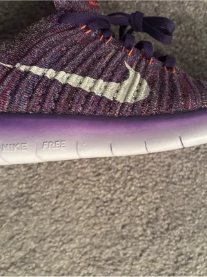 Nike Women's Free Purple Knit Running Sneakers, Size 8.5 thumbnail 9