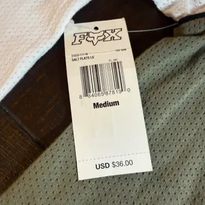 Fox Racing Womens Mesh Raglan Long Sleeve Shirt Olive Green‎ White M Salt Flats thumbnail 9