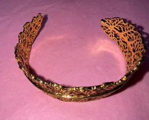 Gold Leaf Cuff Bracelet thumbnail 1