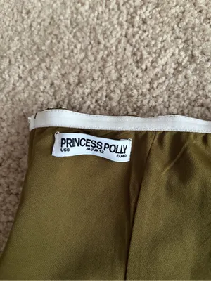Princess Polly women’s green gingham summer going out strapless tube top sz US 8 thumbnail 2