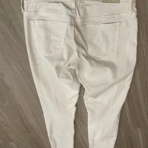Ag Adriano Goldschmied Women’s Straight Leg Jeans in White thumbnail 3