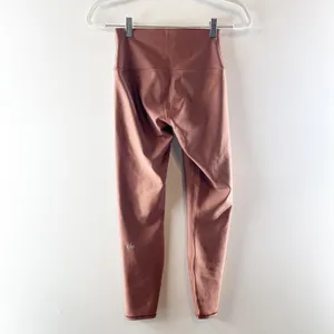 Alo Yoga Airlift 7/8 High-Waisted Leggings Dusty Rose Pink Small thumbnail 4