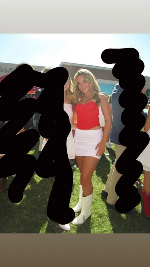 White Denim Skirt Size M thumbnail 3