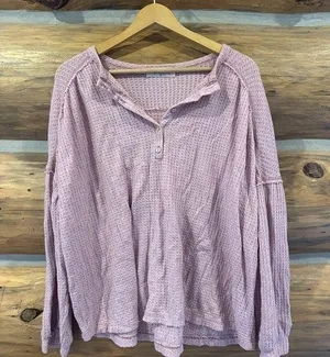 Impressions Pink Waffle Knit thumbnail 1
