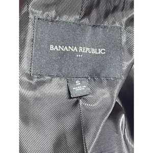 Banana Republic Pink Wool Notched Collar Long Sleeve Walker Pea Coat Jacket Sz S thumbnail 4