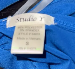 Studio Y Blue rhinestone tank top thumbnail 3