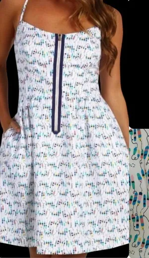 Lilly Pulitzer Sz 2 Oh Buoy Alexi Nautical Mini‎ Dress Beachy Cottagecore Whimsy thumbnail 1