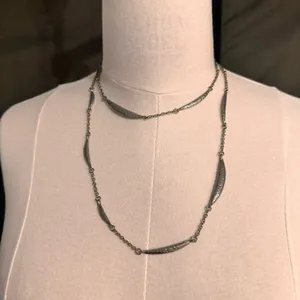 Vintage Women's Necklace Silver Tone Chain Belt Bracelet Single Strand Boho thumbnail 10
