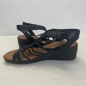 Baretraps Karlie Black Strappy Wedge‎ Sandals Womens 6M Comfort thumbnail 6