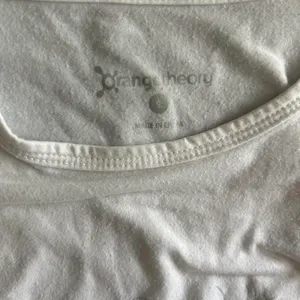 Orangetheory White Tank Top with Blue and Green Text that say, “RUN, REP, ROW” graphic, size S thumbnail 4
