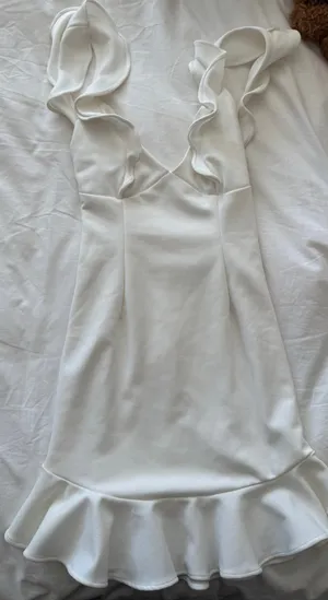 Selfie Leslie White Dress Mini thumbnail 3
