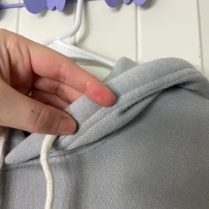 EUC Old Navy women’s light gray fleece lined‎ pullover hooded sweatshirt medium thumbnail 5
