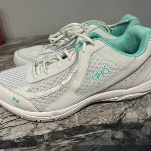 Ryka Women's Athletic Shoes in White and Mint thumbnail 2