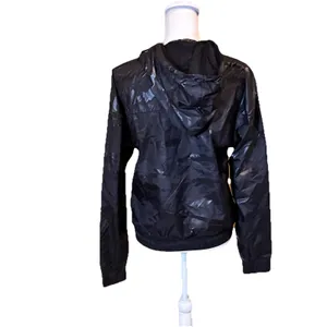 TLF Privy Anorak Jacket Womens XS Black Camo Hooded Lightweight Pullover NWT‎ thumbnail 2