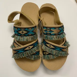 TEVA Flatform Ceres Embroidery-fringe Platform Sandals Size 8 thumbnail 4