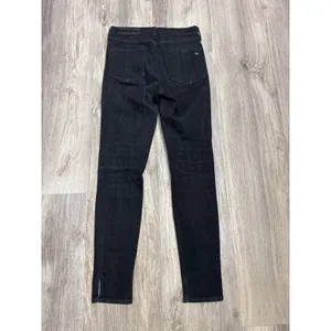 Rag‎ & Bone High Rise Ankle Skinny Jeans Black Lock Size 25 thumbnail 3