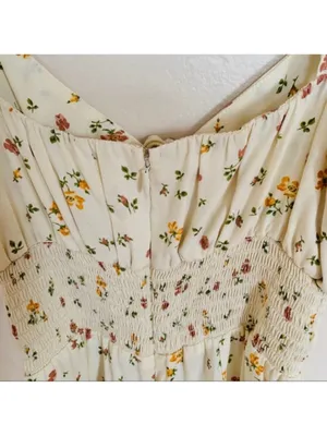 Reformation Emmaline Floral Print Mini Dress thumbnail 5