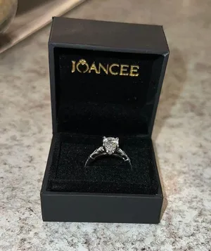 Moissanite Ring Silver thumbnail 1