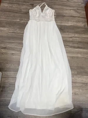 Lulu's White Lace-Trim Spaghetti Strap Maxi Dress thumbnail 3