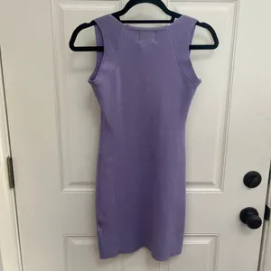 HELLO MOLLY‎ purple knit tank bodycon dress size large thumbnail 4