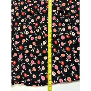 Talbots Womens Black Pink Floral Mixed Print Ruffle Hem Bell Sleeve Midi Dress 6 thumbnail 8