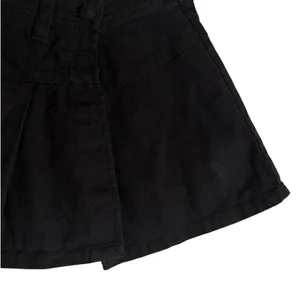 Free People Serena Black Pleated Micro Mini Skort Size 2 thumbnail 4