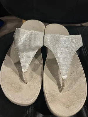 Women’s White Comfort Flip Flop Sandals - Cushioned Thong Style thumbnail 4