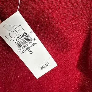 NWT Ann Taylor Loft‎ Womens Sweater Tank Top Red Small Tie Wool Sleeveless Y2K thumbnail 9