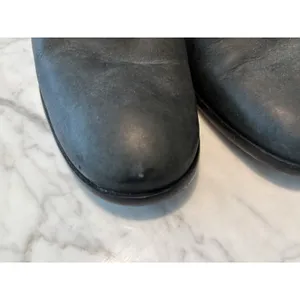 Cole Haan Boots Womens 9.5 B Chesney Ankle Booties‎ Block Heels Black Leather thumbnail 6