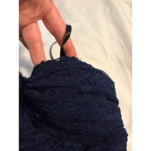 InspireMe Lace Fit & Flare‎ Dress Navy Blue Sweetheart Ruched Cocktail 3 thumbnail 4