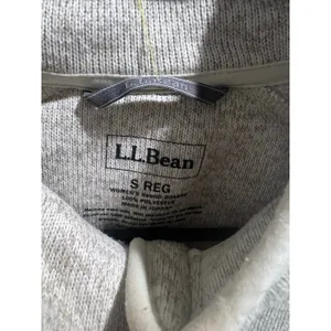L.L.Bean Women’s Fleece Jacket Small Gray Full Zip Outdoor Casual thumbnail 4