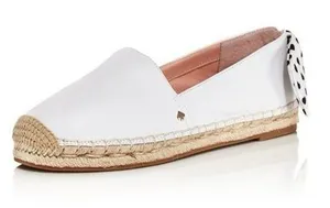 Kate Spade New York Womens Tie Back Grayson Slip On Espadrille Shoes White 7.5 thumbnail 1