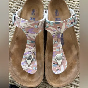 Birkenstock Gizeh Soft Footbed Floral Sandals 37 summer vacation beach‎ outdoors thumbnail 7