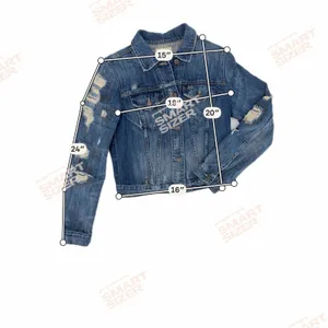 Denim & Supply Ralph Lauren Distressed Blue Denim Trucker Jacket Size Medium M thumbnail 6